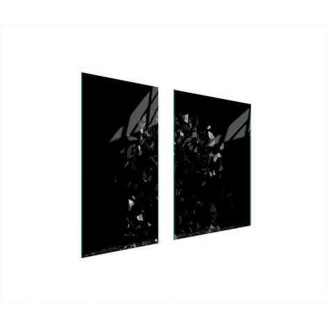 GLASSCHUTZPLATTE 75x52 SCHWARZ (1/5)