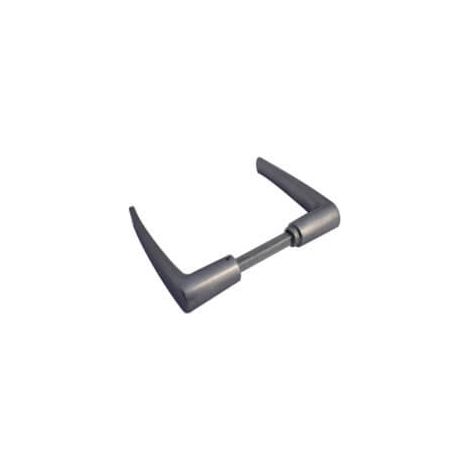 Quincadeco – Poignée double chantier alu 7mm – Aluminium poli – Carré 7mm pour écart 50 à 68mm – Fabrication européenne