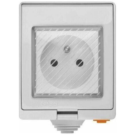 S55 TPE-FR Prise Intelligente Extérieure 16A, Prise de Courant Connectée WiFi Étanche IP55,Compatible avec Android & iOS ,Contrôle à Distance,Commande Vocale,Fonction de Temps (1/4)