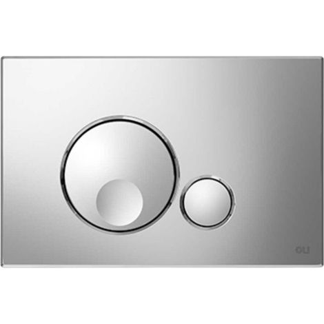 Placca di comando compatibile casse OLI 74 Expert Quadra Plus 23x15x0.65 cm - Cromo satinato (1/5)