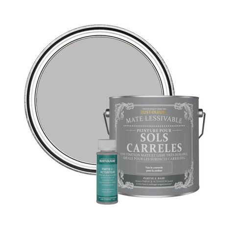 Peinture pour Sols Carrelés Mate Lessivable - Silex (1/3)