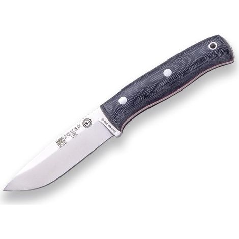 Cuchillo de supervivencia Joker Bushcraft negro 22 centímetros