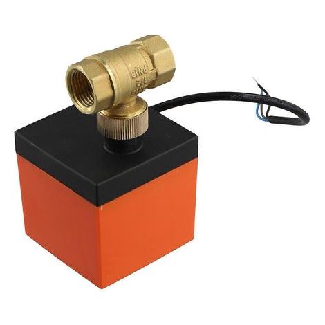 Électrovanne à boisseau sphérique à filetage 220 V CA, 2 voies, 3 fils (1/5)