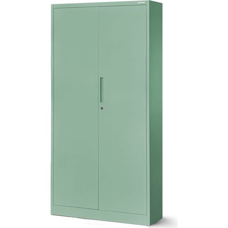 Armoire de bureau JAN, 900 x 1850 x 400 mm, Fresh Style: vert pastel
