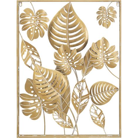 Pannello da Muro Jungle Rettangolare 60x80x6.5 cm in Ferro