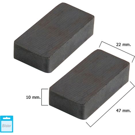 Magnet Wolfpack ferrite rectangular 47x22x10 mm Pack 2