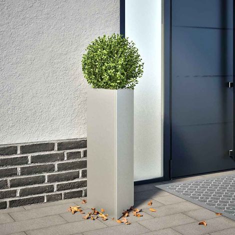 vidaXL Jardinera trianngular de acero inoxidable 30x26x75 cm (1/5)