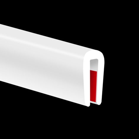 Garniture de bord en caoutchouc, flexible et résistante pour bords tranchants, protection de bord en U de 1 mm, protections de bords autocollantes pour portes de voiture et pièces en tôle, 3m (1/5)