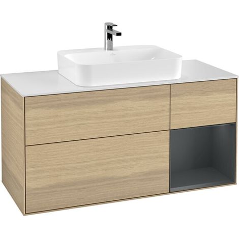 Villeroy & Boch F421HGPC Meuble sous-lavabo Finion F42 (1/2)