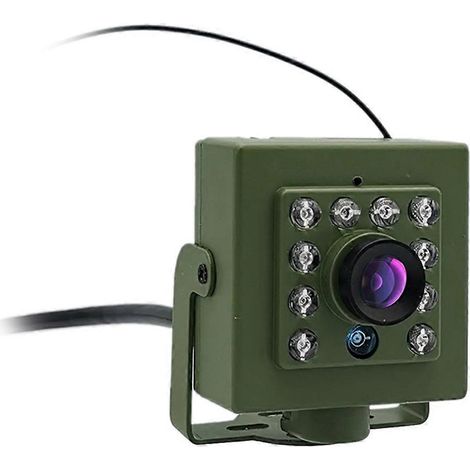 Caméra Wi-Fi verte pour nichoir à oiseaux 1920P/1080P avec vision nocturne infrarouge, mini IP IPC, pour l'observation des oiseaux et des animaux domestiques, diamètre 2,8 mm (1/5)