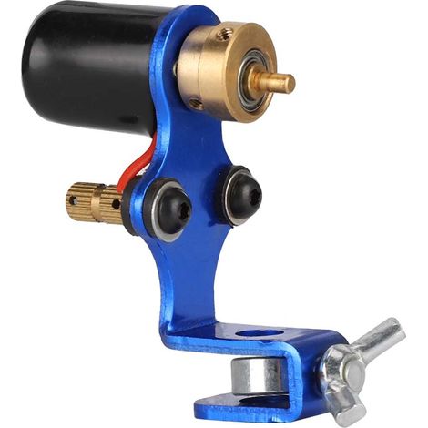 Machine à tatouer rotative pour débutants, avec moteur puissant, en alliage et pour shaders (bleue). (1/5)