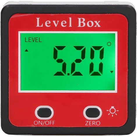 Digitale Wasserwaage mit LCD-Anzeige, Winkelmesser, hochpräzise Neigungsmesser, Werkstückmesswerkzeug