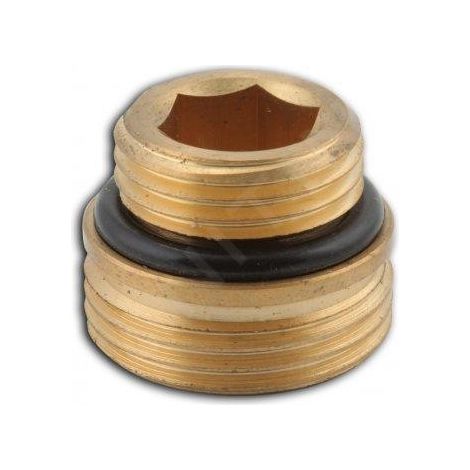 Novaservis Matériel de plomberie - Adaptateur pour raccord de radiateur 1/2x3/4", laiton RA402/1520