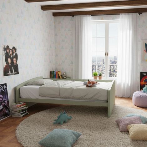 Divano letto singolo 120x190  - Ideale per camerette - Salvia