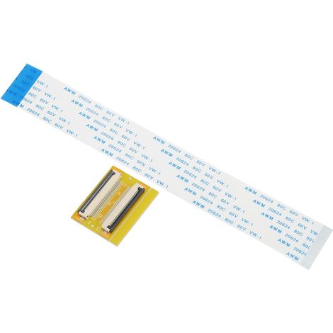 sourcing map Connecteur PCB FFC FPC 40 broches 0,5 mm, lot de 5, kit câble plat 150 (type B)