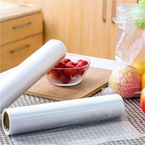 Rotoli Sacchetti Freezer Per Alimenti 300 Sacchi Congelatore Frigo 28x42cm Gelo (1/5)