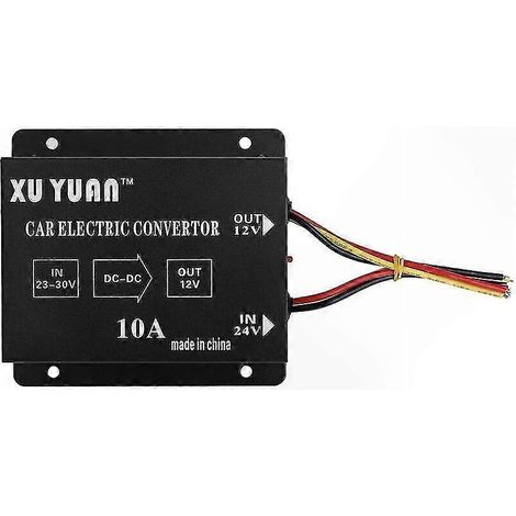 24V auf 12V Abwärts-Spannungswandler für Fahrzeuge, 10A 120W, wasserdichter DC-DC-Transformator für Automobile, Leistungsregler geeignet für LKWs und Wohnwagen. (1/5)