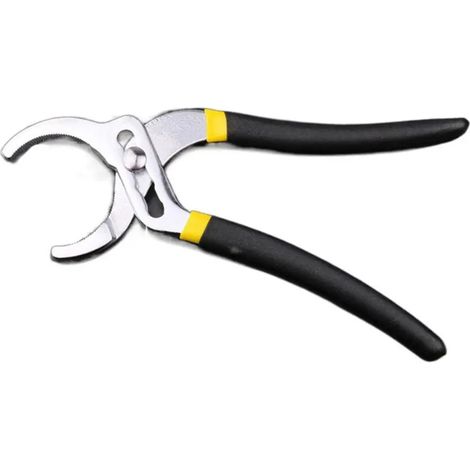 Pince à tuyau d'eau antidérapante, clé à molette pour aérateur de robinet, Outil de démontage et de réparation, Noir (1/5)
