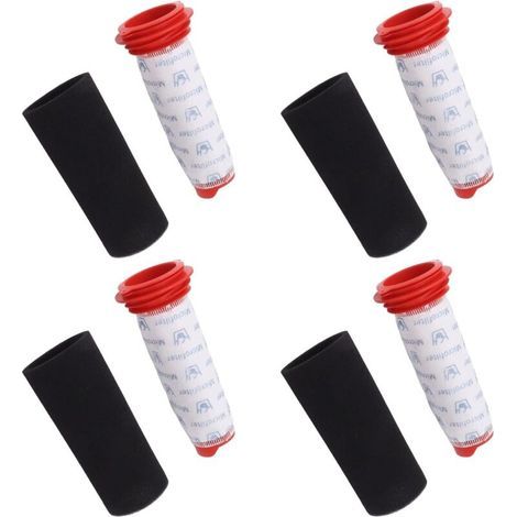 Confezione da 4 filtri in schiuma e microfiltri sanitari per aspirapolvere senza filo Bosch BCH6ZOOO e Bosch BBH625W60 (1/5)