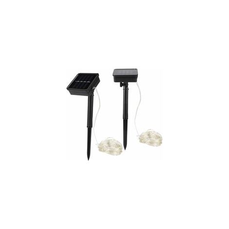 EASYCOMFORT Guirlande Lumineuse Intérieure Étanche à l'Énergie Solaire - 100 LED, 12m, Décoration de Noël (1/4)