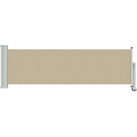 Auvent latéral, 100 % polyester, structure en acier (1/5)