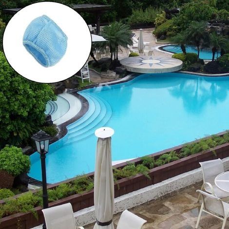 Schutznetze kompatibel mit Mspa Spa-Filter, Netze für aufblasbare Whirlpools, Netzabdeckung, Zubehör für Mspa, Blau, Polyester, 13,5 x 9,5 cm (1/4)