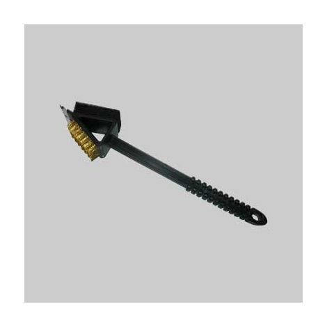 SPAZZOLA DOPPIA PER BARBECUE 36 cm