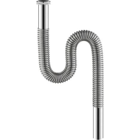 Tuyau d'évacuation Flexible pour évier de 80 cm, G 1 1/4",Tuyau de plomberie, Joint en Acier Inoxydable pour Accessoires de Cuisine et de Salle de Bain (1/4)