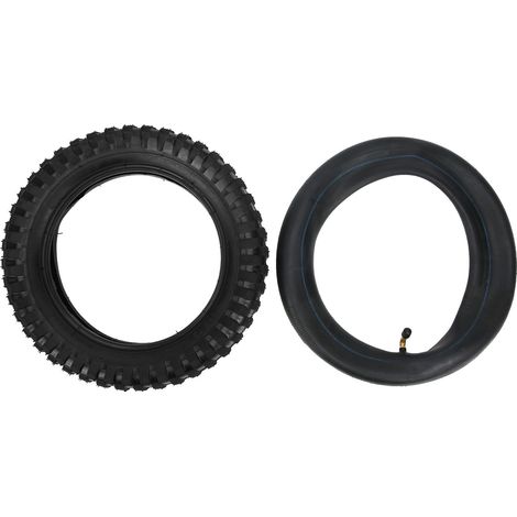Pneu et chambre à air vélo électrique 12 1/2x2.75, pneu caoutchouc gonflable de remplacement (1/5)