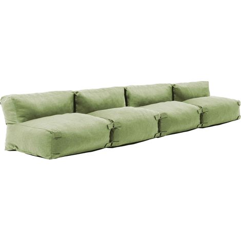 Salon de jardin modulable 4 places vert cactus - Mixi (1/5)