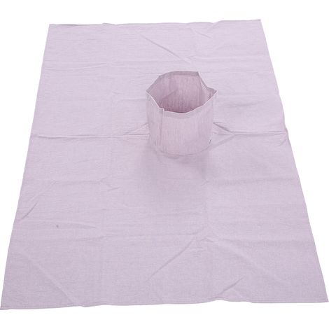 Table de massage coton housse avec trou visage 70x100cm gris violet pour salon de beauté (1/5)