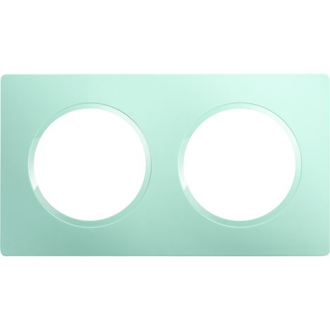 DEBFLEX - CASUAL EVO PLAQUE DE FINITION 2 POSTES VERT D'EAU