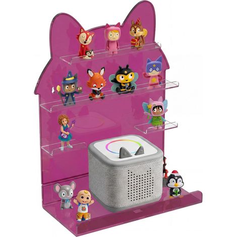 Étagère en acrylique : jusqu'à 24 figurines – Compatible avec 1 et 2 pour filles et garçons pour ranger dans la chambre d'enfant, étagère murale – Forme de maison (1/5)