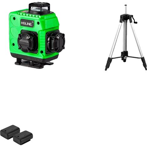 Niveau Laser, Projection 4D, Fonction d'Auto-Nivellement, Ensemble de trépieds de 150 cm (1/2)