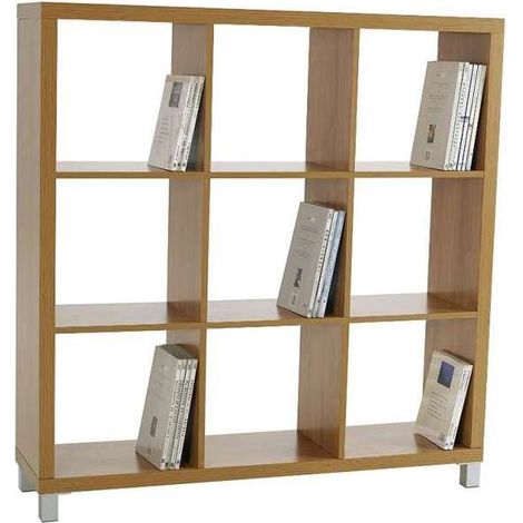 Estantería mediana kubox 3x3 acabado maple, 111 cm(alto)111 cm(ancho)29 cm(fondo) (1/3)
