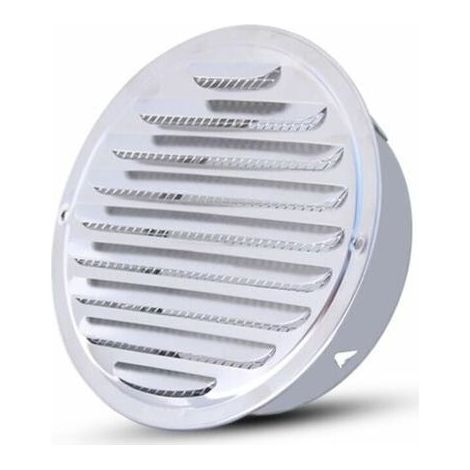 110 Mm Grille D'Aération - Ronde Grille D’Aération,Acier Inoxydable Grille D'Aération Trou,Ventilation Avec Filet, Rond Grille D'Aération De Tuyau D'échappement (1/4)