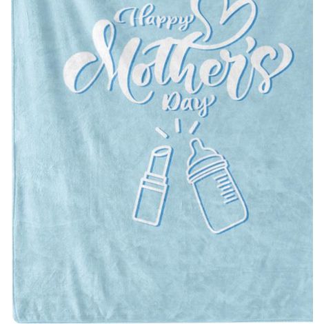 Couverture douce et confortable en polyester pour la fête des mères, cadeau idéal pour maman de la part de ses filles ou de ses fils BL307 100x120cm (1/5)