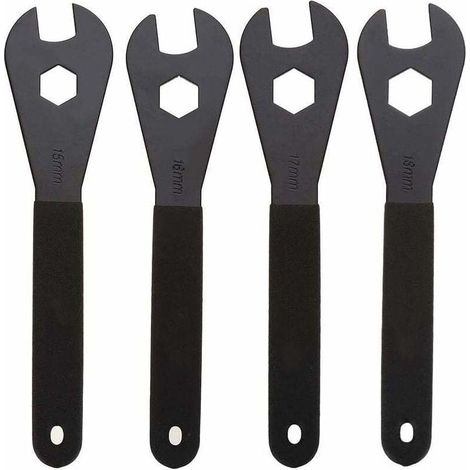 Bicycle wrench - Durable multi-functional carbon steel cone wrench for bicycle repair (15mm, 16mm, 17mm, 18mm) (1/5)