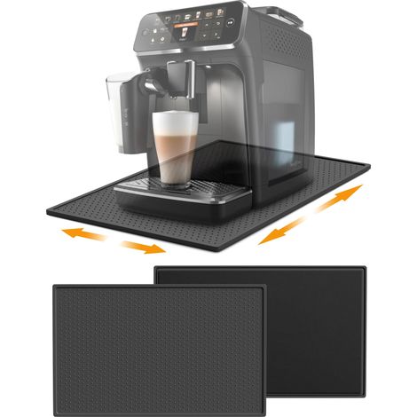 Tapis en silicone pour machine à café, 48 x 30 cm, avec bord, pour machine à café Magnifica, LatteGo, Accessoires de machine à café automatique, facile à déplacer (1/5)