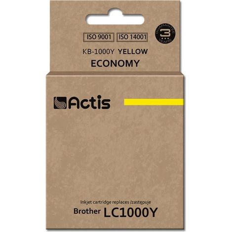 Actis KB-1000Y ink (replacement for Brother LC1000Y/LC970Y Standard 36 ml yellow)