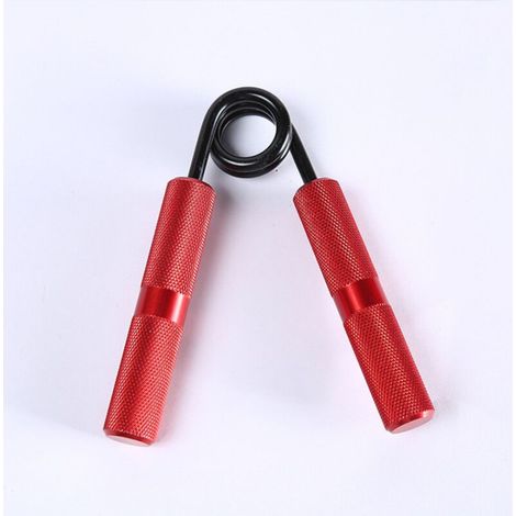 Dispositif de force de préhension Matériel de fitness Grip en métal Grip d'entraînement de rééducation des doigts (Rouge 200 lbs (1/5)