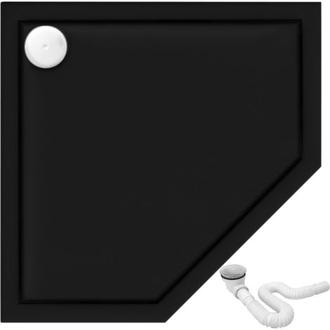 Shower Tray Diamond Black 90x90 (1/5)