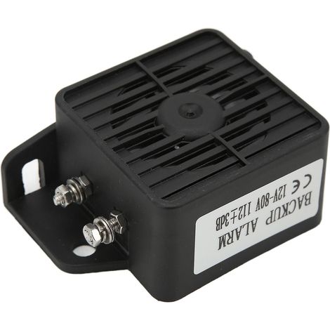 Alarma de marcha atrás universal para coche con potente zumbador, 12 V-80 V CC. (1/5)