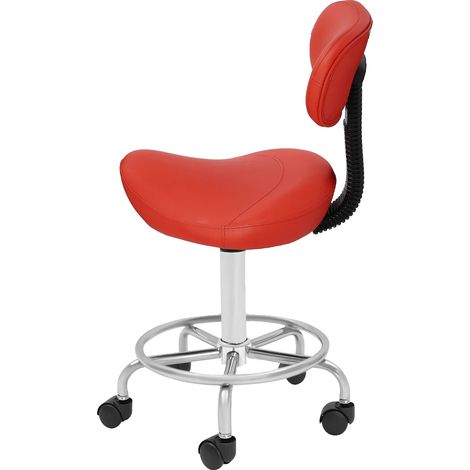 Lounge-Sessel, höhenverstellbar, 360° drehbar, Rot (1/2)