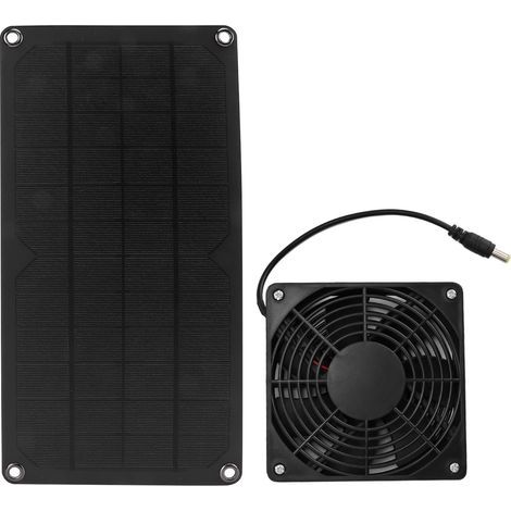 Ventilateur Solaire 10W Portable Économique pour Serre, Poulailler, Camping et Maison (1/5)