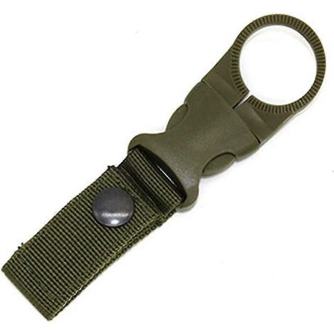 Porte-bouteille portable d'extérieur avec anneau et crochet de suspension - vert (1/5)