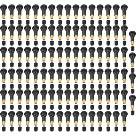 Pair - SJLERST 100 pièces de rechange universel pour moto de voiture Snap dans la tige de valve de pneu de pneu (TR413) (1/5)