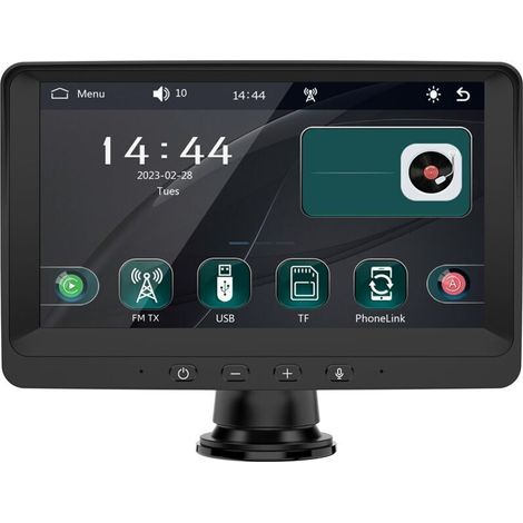 Ordinateur de bord portable tout-en-un avec grand écran sans fil et système de navigation intelligente