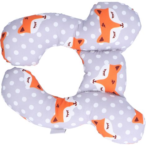 Oreiller de voyage ultra doux en forme de U pour bébé, soutien de la tête et du cou, pour sièges auto (1) (1/5)