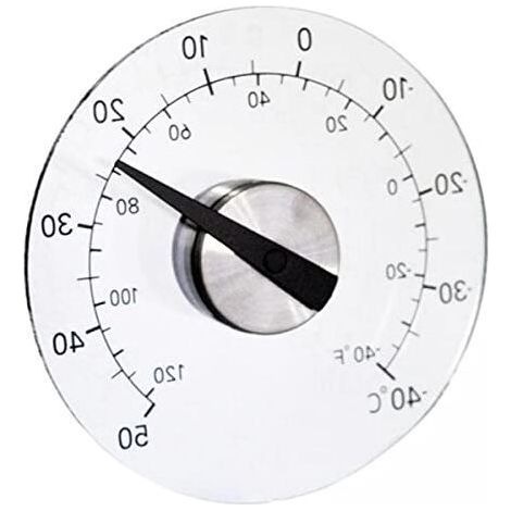 Jauge de mesure étanche, thermomètre et hygromètre pour serre, fenêtre extérieure, jardinThermomètre à fenêtre transparent collé sur verre (1/5)